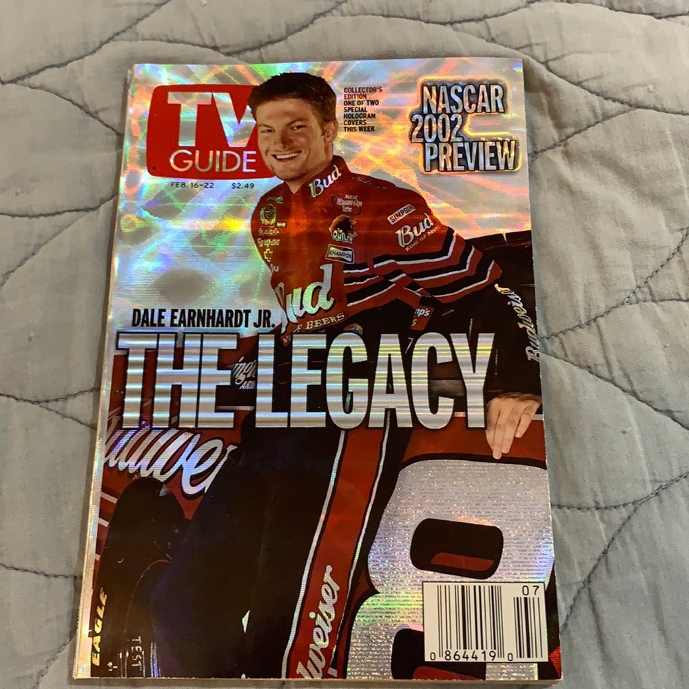 2002 Dale Jr Collectors Edition TV Guide